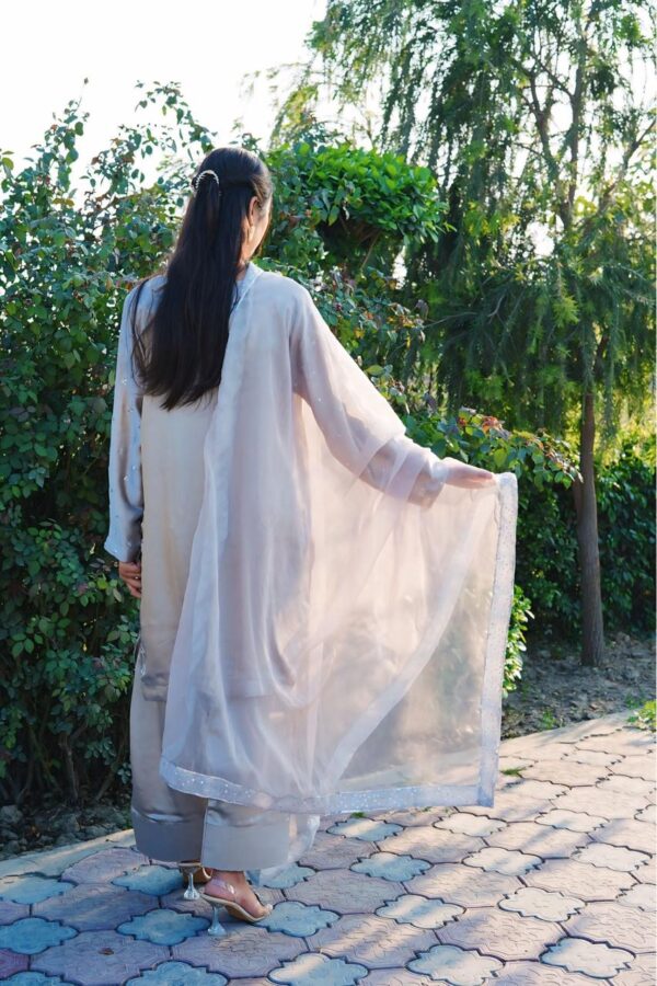 3PC Embroidered Silk (pret) - Image 4